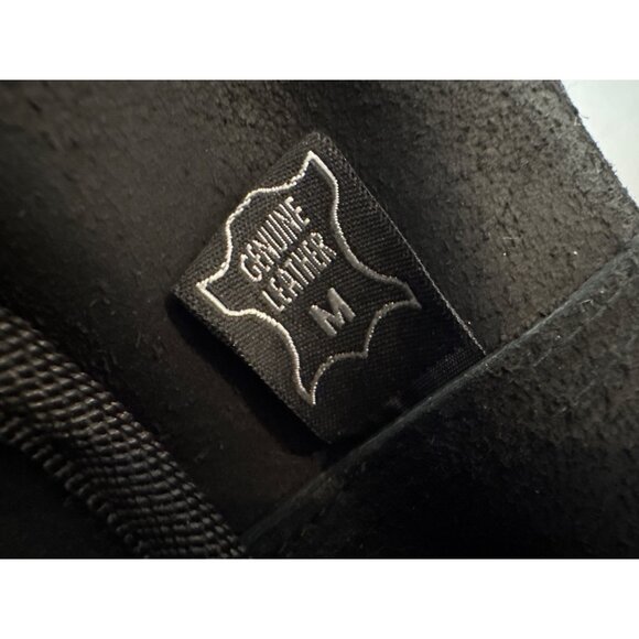 Original Australian Style Mens Hat Black Leather Sz M Aussie Outback Bush Casual - Picture 7 of 12